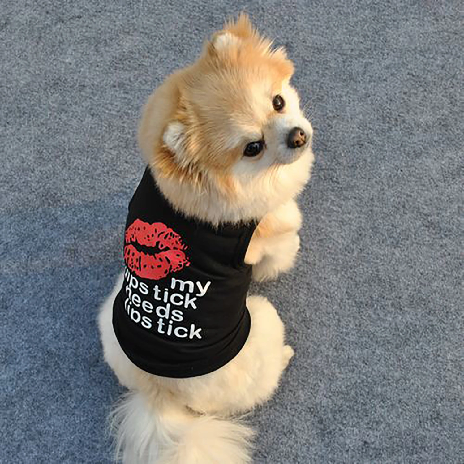 Pet Dog Shirt Comfortable Breathable Printed Dog Vest Shirt Pet Clothes Puppy Costume