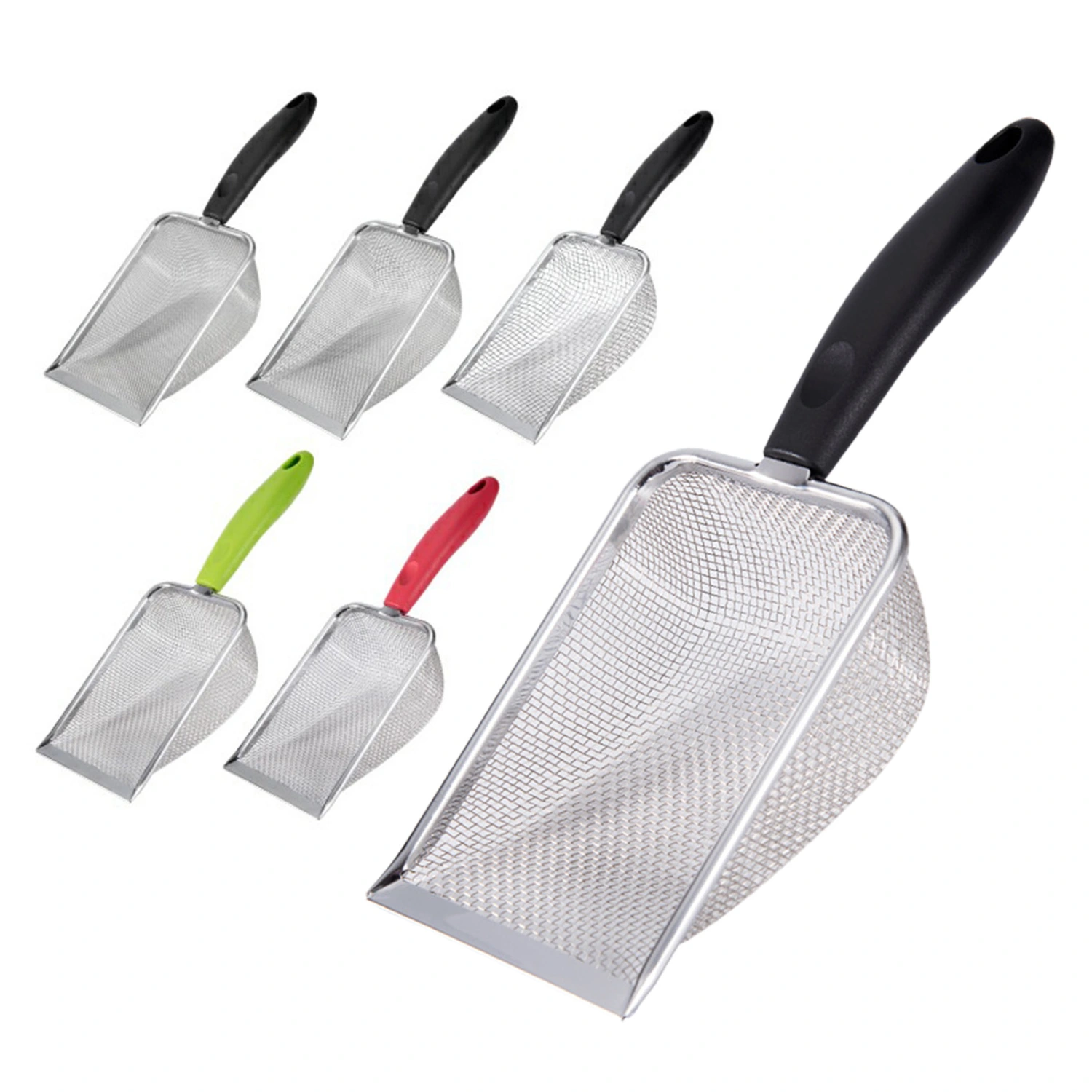 Cat Litter Shovel Hollow Out Comfortable Grip Fast Leak Small Holes Multifunctional Shovel Sand Hanging Hole Pet Cat Litter Tray Beach Shovel Cat Cleaning Supplies