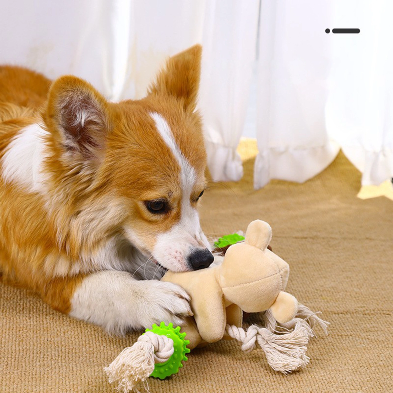 Dog Chew Toy Bite Resistant Relieve Boredom Sloth Shape Party Gifts Dog Squeaky Plush Sound Toy for Entertainment