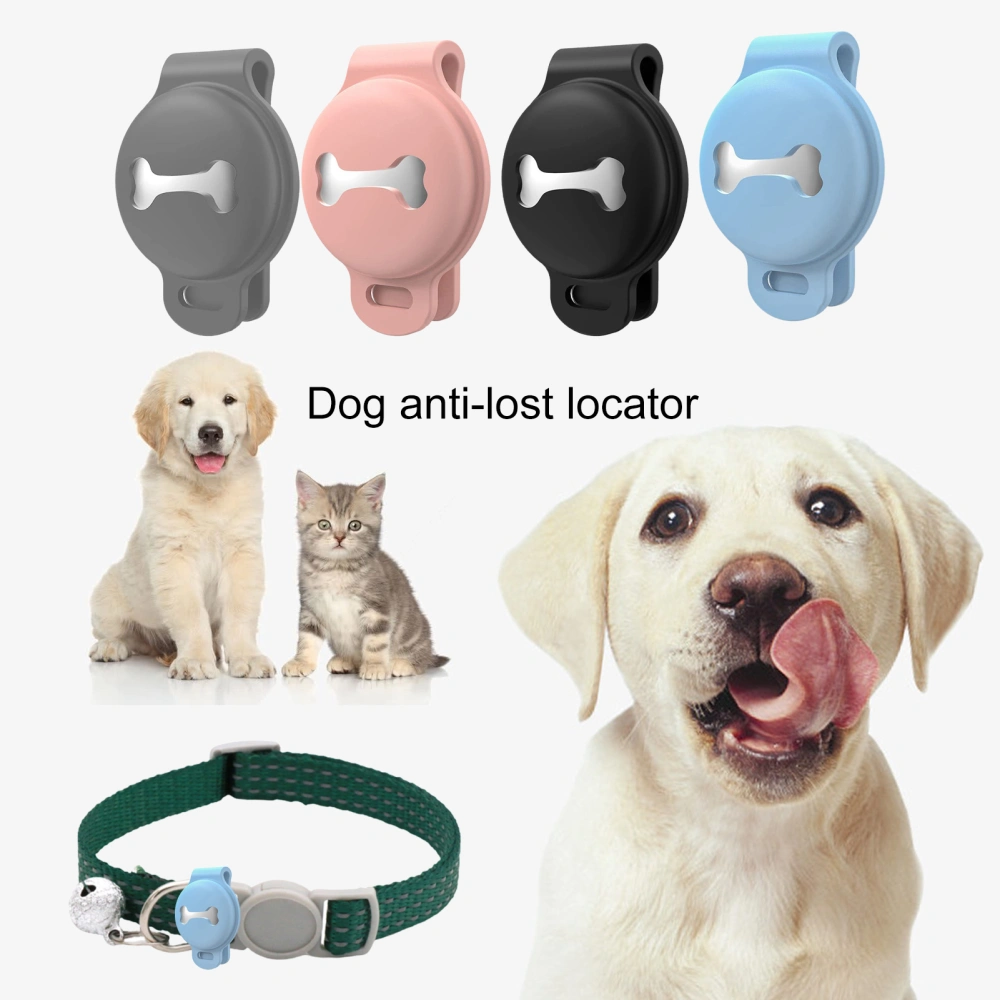 Protective Cover Anti-Scratch Bone Shape High Elasticity GPS Tracker Smart Locator Cover for AirTags 