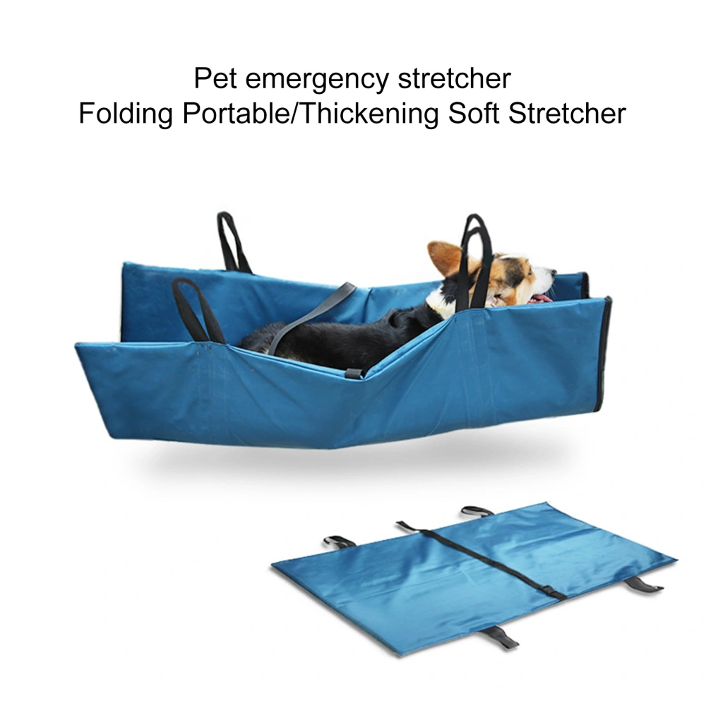 Pet Stretcher High Stability Thickened Surface Foldable Transport Carrier Safe Strap First Aid Rack for Outdoor 