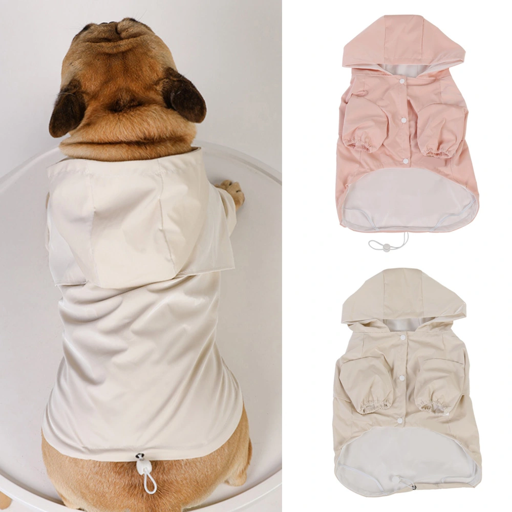 Pet Raincoat Waterproof Traction Hole Drawstring Strong Construction Highly Protection Pet Costume Raincoat for Walking 