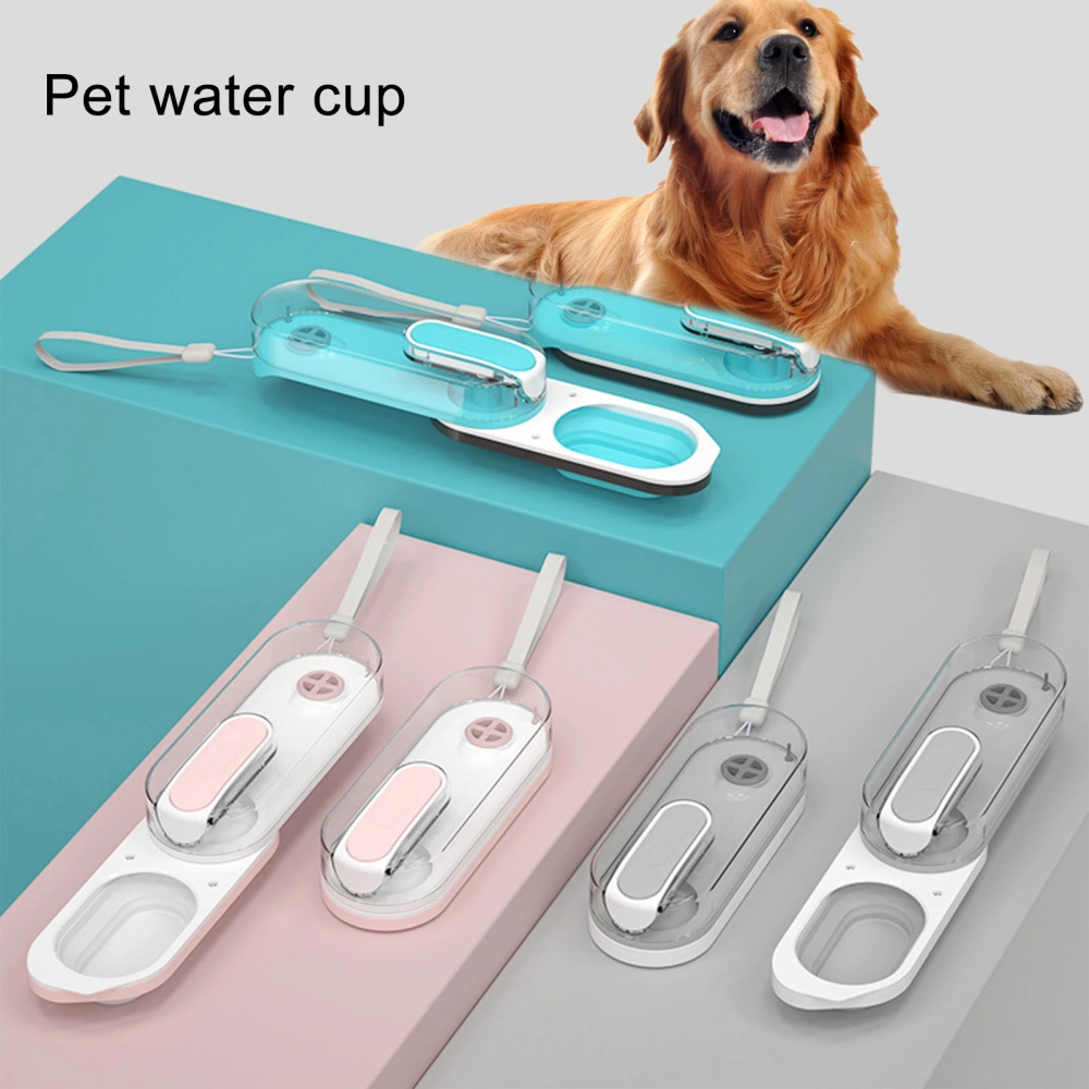 Pet Water Bottle Foldable Leak-proof Large Trough Drop-resistant Easy to Carry Puppy Accessory Silicone Folding Dog Water Bottle for Outdoor