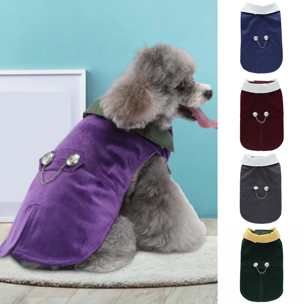 Pet Tuxedo Bowknot Tie Fasten Belt Pullover Puppy Clothes Suit Formal Gentleman Outfit for Wedding