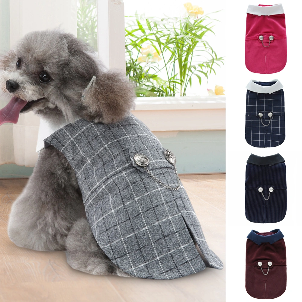 Pet Dress Bowknot Tie Fasten Belt Pullover Pet Vest Puppy Sleeveless Clothes Tuxedo