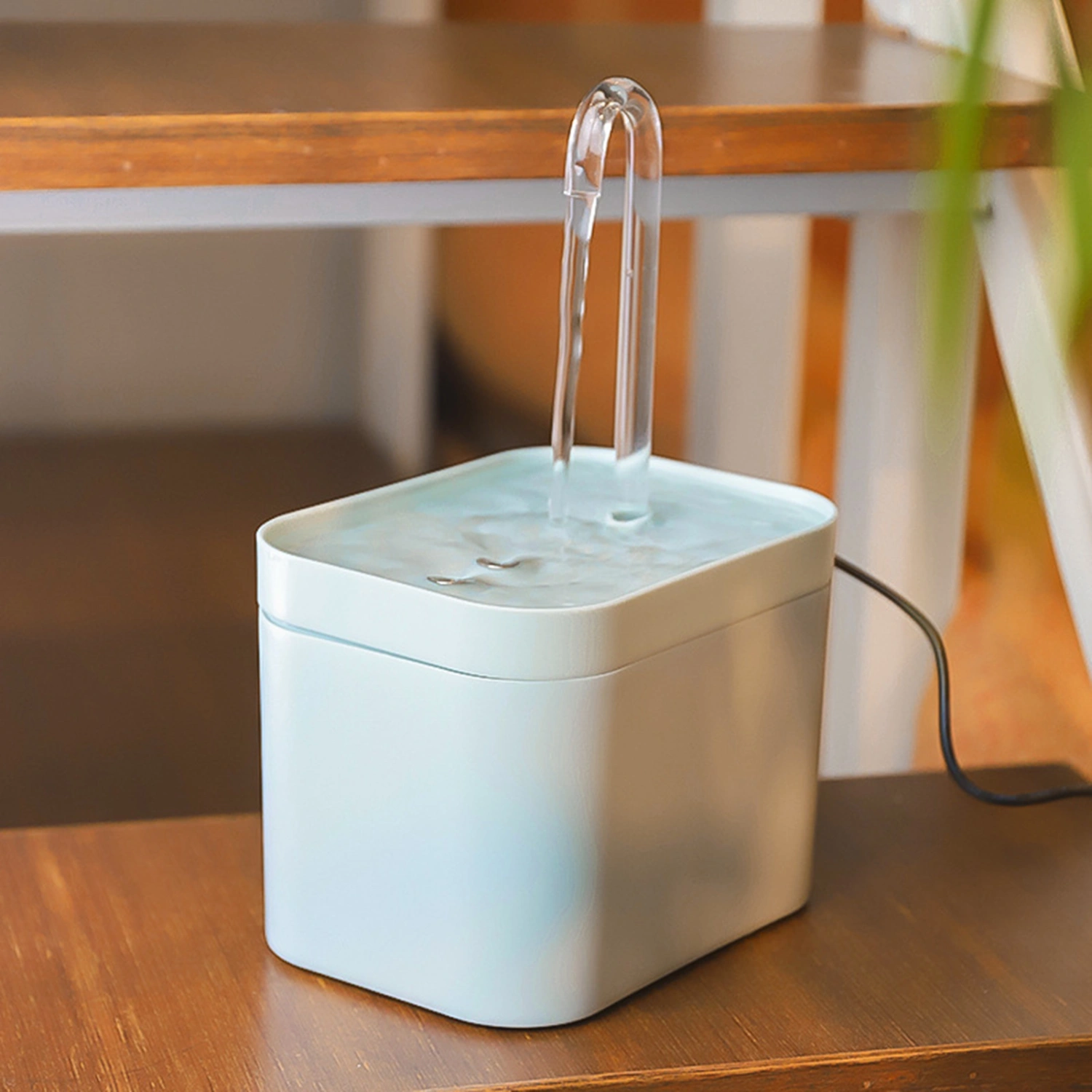 Cat Drinking Bowl Large Capacity Food Grade Eco-friendly Low Noise Detachable Feed Pet PP Material Auto Filter USB Electric Mute Cat Water Fountain Pet Supplies