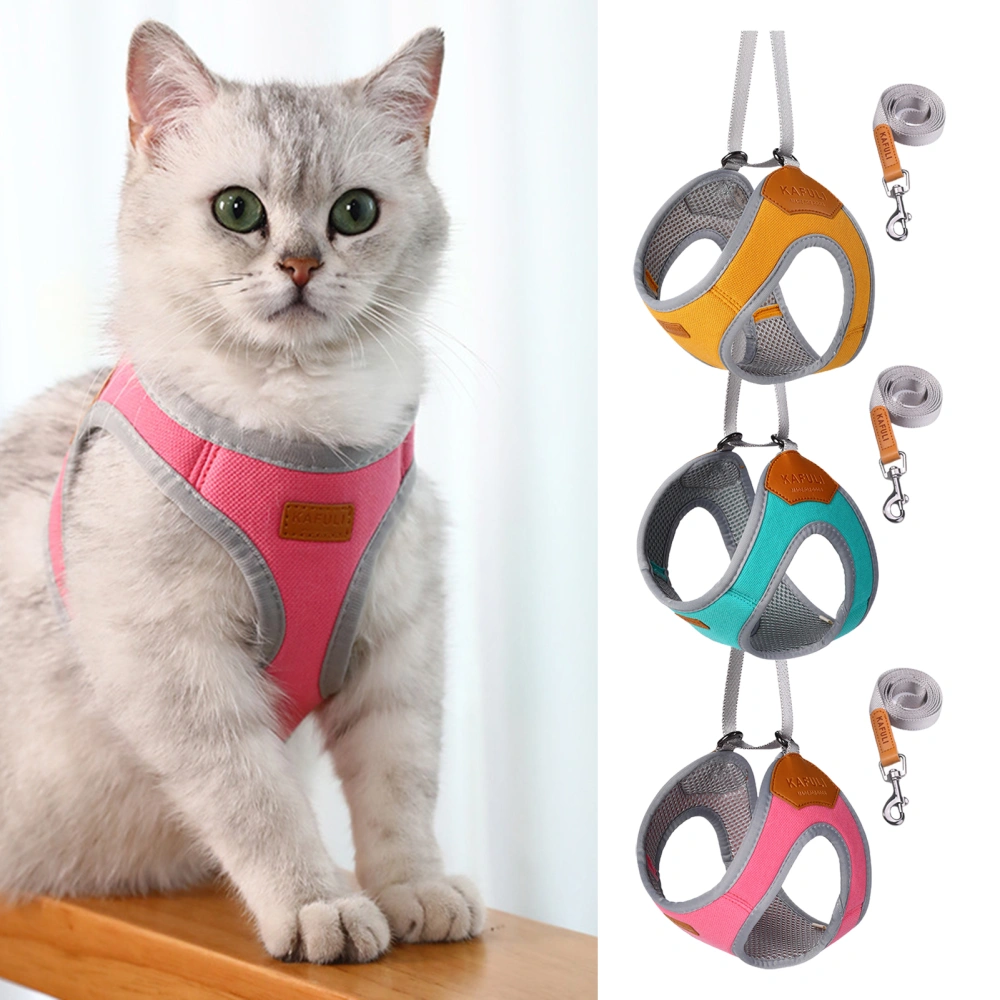 Dog Chest Strap Adorable Non-restriction Soft-touching No Pull Adjustable Pet Harness Daily Wear 