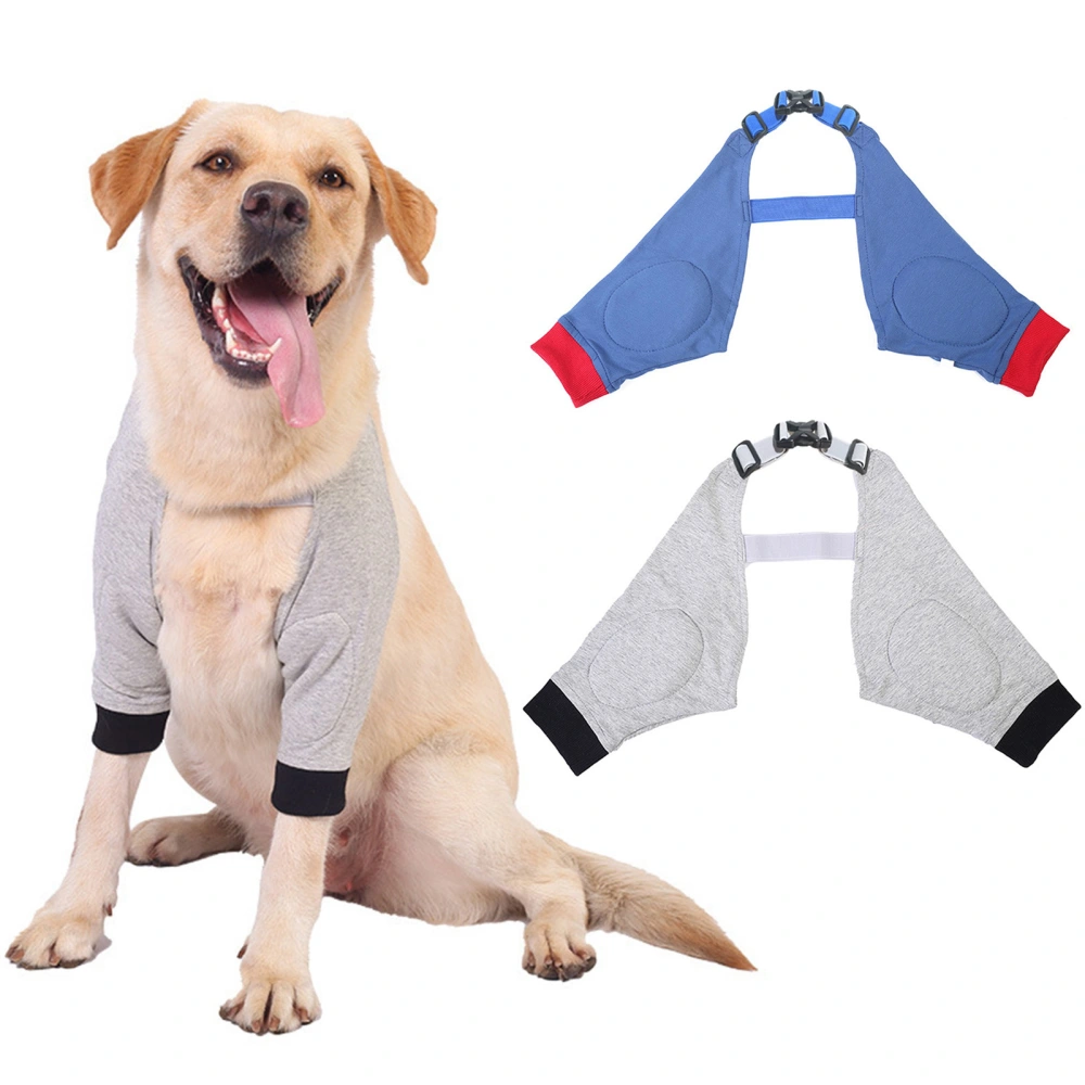 Dog Protector Front Chest Webbing Adjust Buckle Fixed Ring Comfortable Breathable After Injury Tool Cotton Dog Dislocation Knee Brace for Teddy