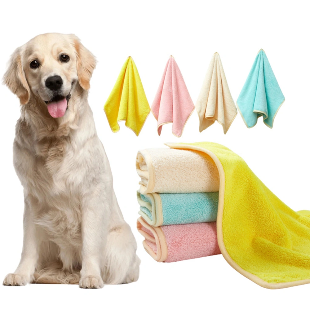 Pet Bath Towel Fine Workmanship Super Absorbent Fiber Pet Dog Bath Towel for Puppy 