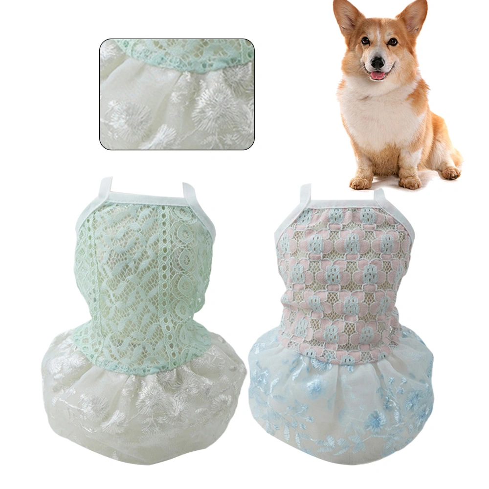 Pet Dress Lace Sling Elastic Hemming Summer Small Dog Princess Cosplay Costume for Photograph 