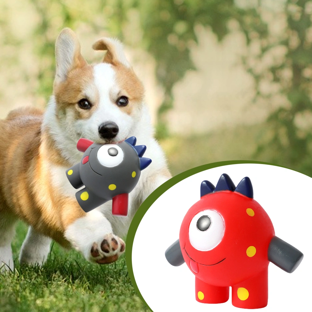 Pet Chew Toy Built-in Sounder Cartoon Style Bite Resistant Wear-resistant Harmless Teeth Cleaning Scentless Squeaky Cartoon Animal Sound Doll for Home Use