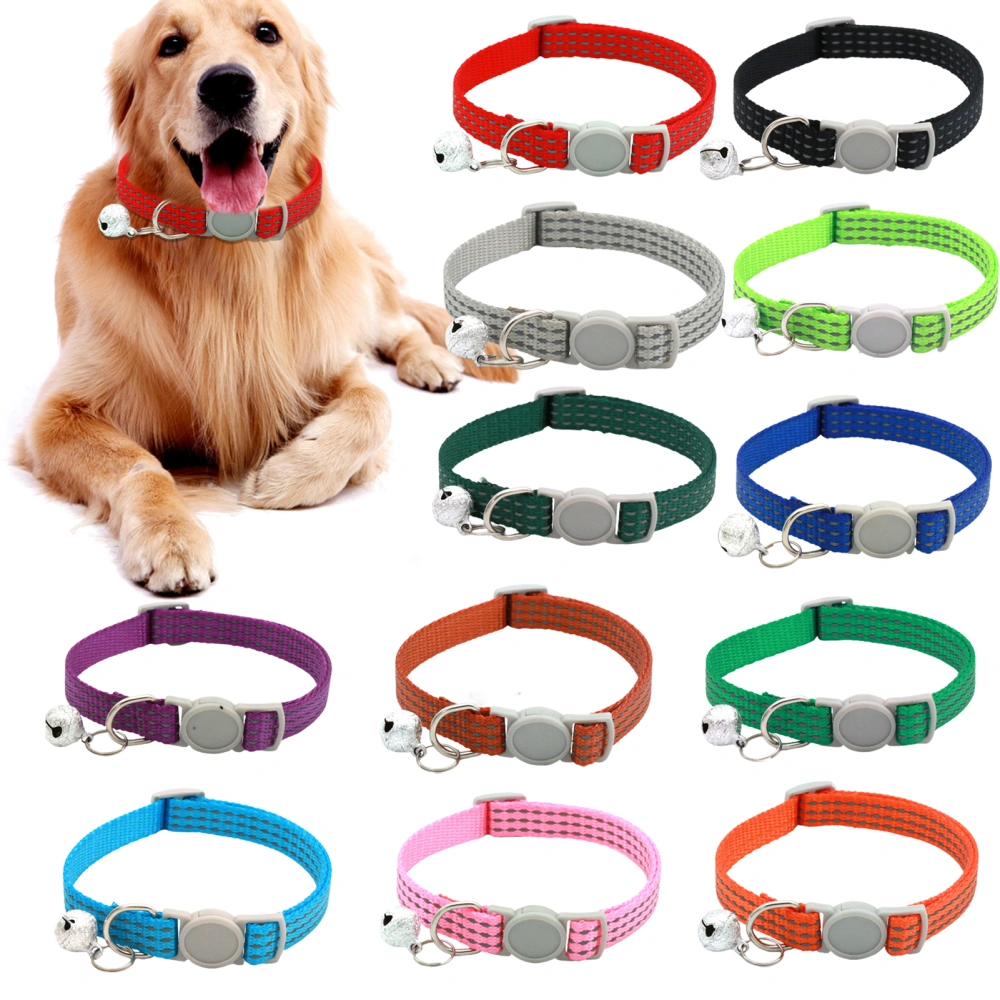 Pet Collar Breathable Reflective Lightweight Nicely Designed Dog Leash Breakaway with Bell for Training 