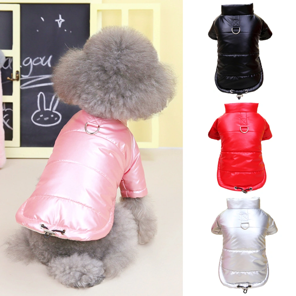 Dog Jacket Tail Drawstring Comfortable Keep Warm Lightweight Dog Coat Winter Padded Jacket for Daily Wear