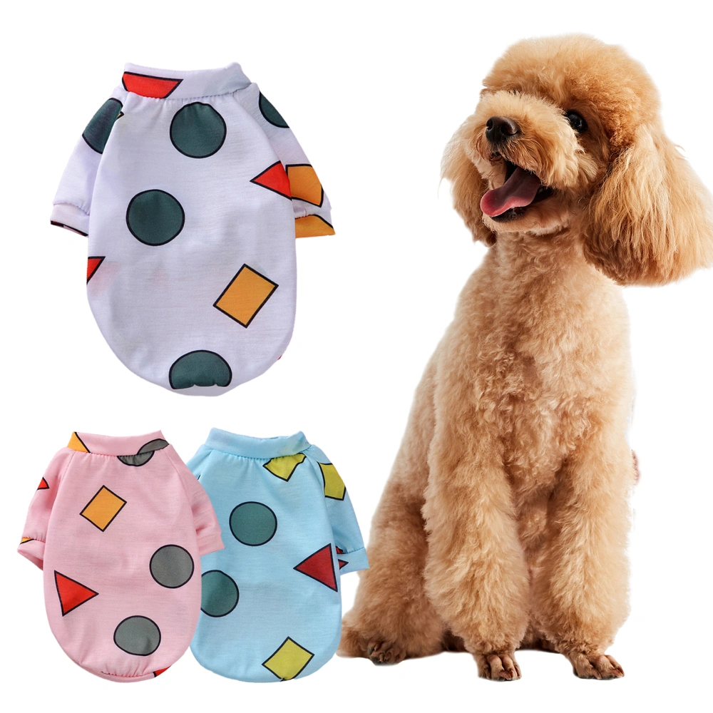 Pet Clothes High Elasticity Printing Adorable Dress Up Polyester Pet Dogs Sweater for Daily Wear