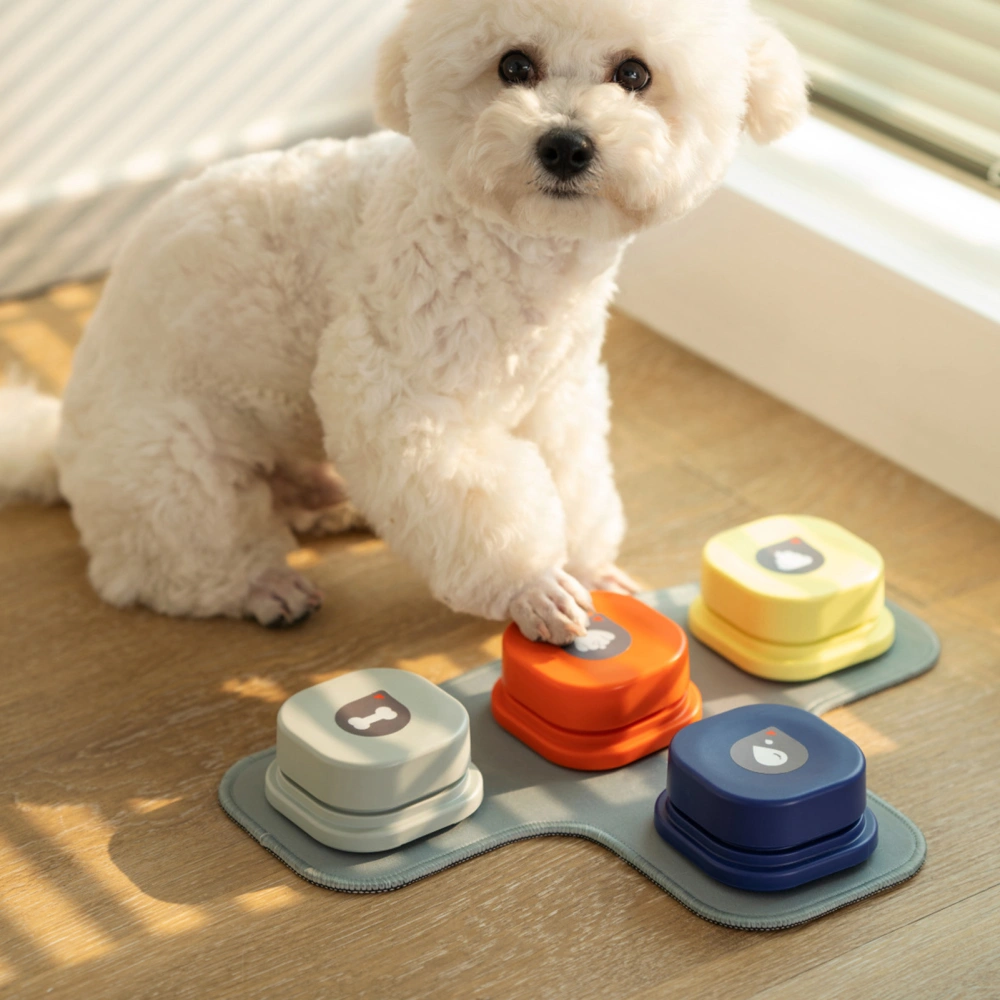 Pet Button Toy Interactive Playing Relieve Boredom with Sticker Pets Talk Trainable And Recordable Button Dog Supplies