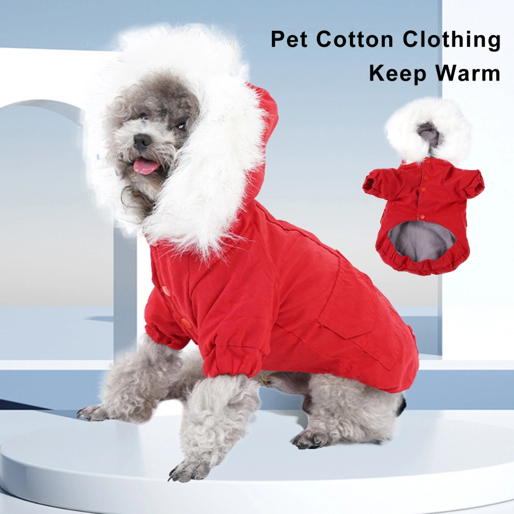 Dog Cotton Clothing Soft Thicken Loose Winter Two-Legged Dog Pet Coat Clothes Pet Supplies