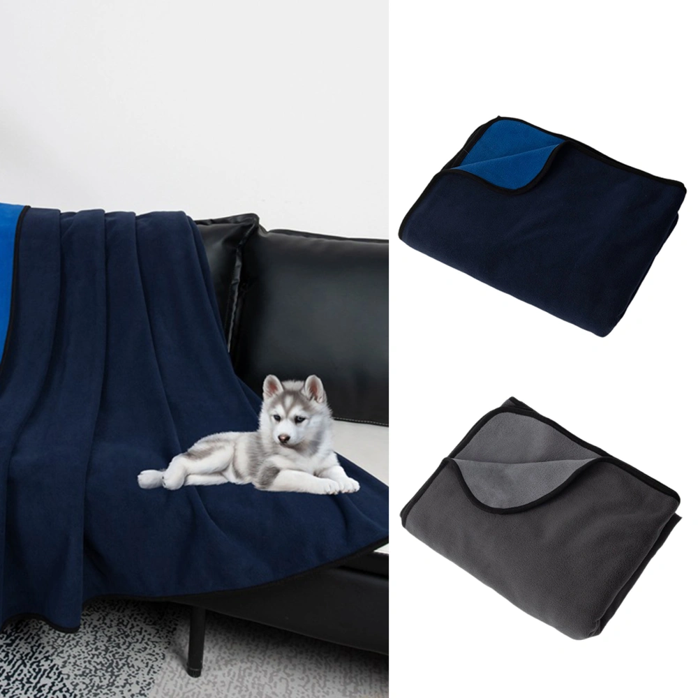 Pet Blanket Simple Style Multipurpose Durable Hemming Soft Comfortable Keep Warm Waterproof Polar Fleece Dog Blanket for Cat