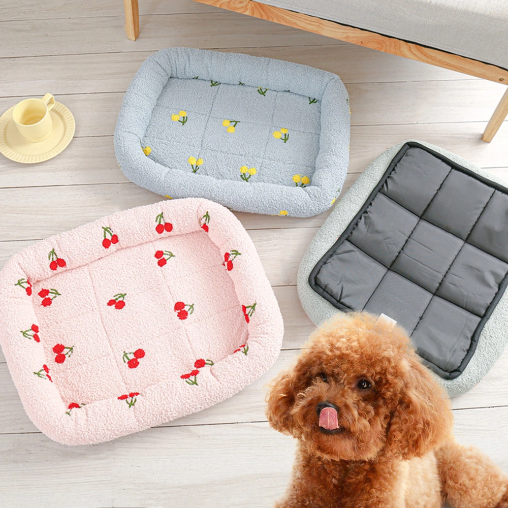 Pet Bed Ultra-thick Breathable Super Soft Comfortable Reusable Excellent Ductility Washable Long Pet Dog Square Bed Kennels for Household