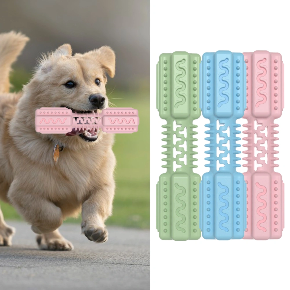 Dog Chew Toy Bite Resistant Creative Scentless Wear-resistant Scratch-resistant Stress Relief Emotional Comfort Cartoon Bone Shape Grinding Toy for Training