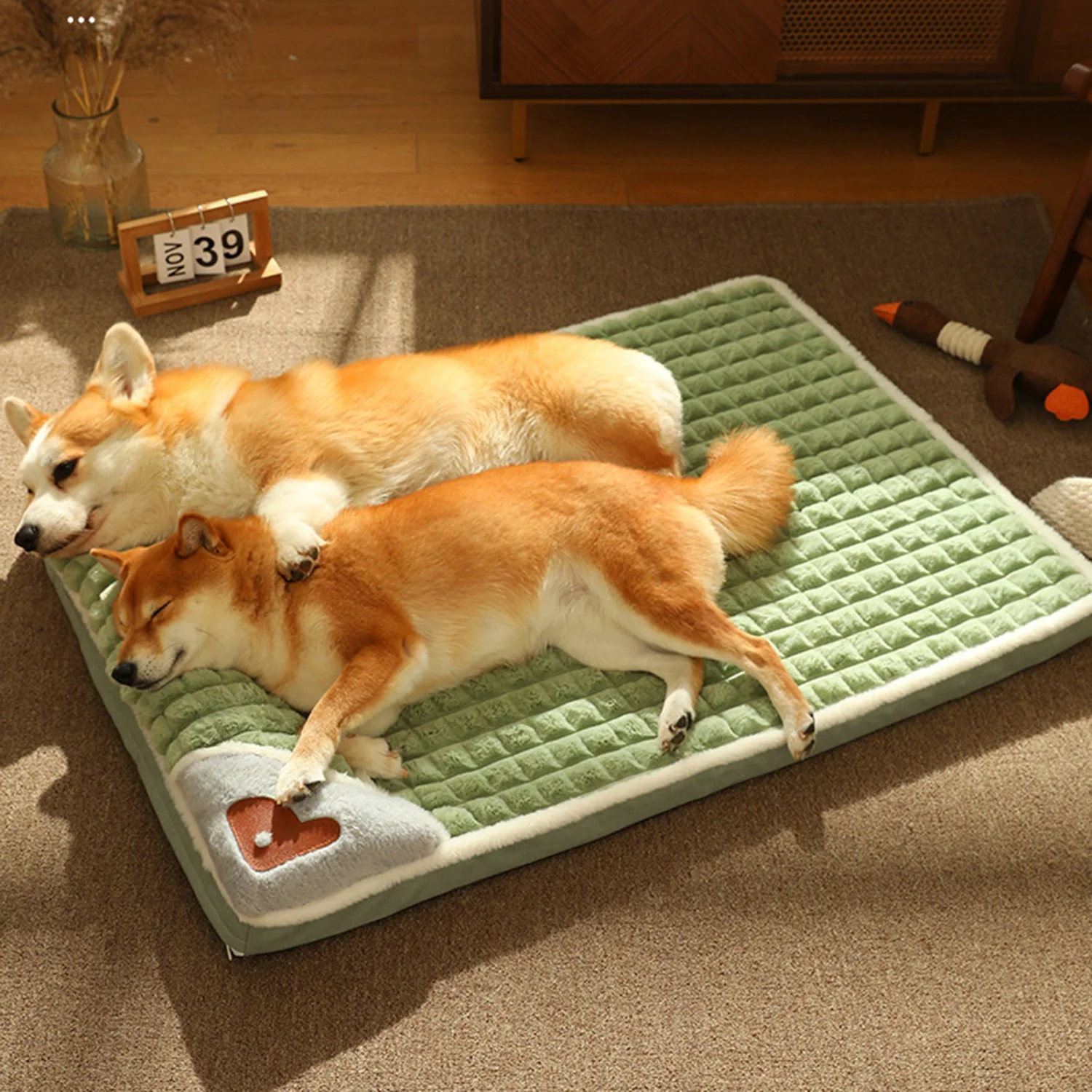 Dog Bed Comfortable Neck Pillow Soft Plush Cat Dog Winter Sleeping Bed Nest for Home