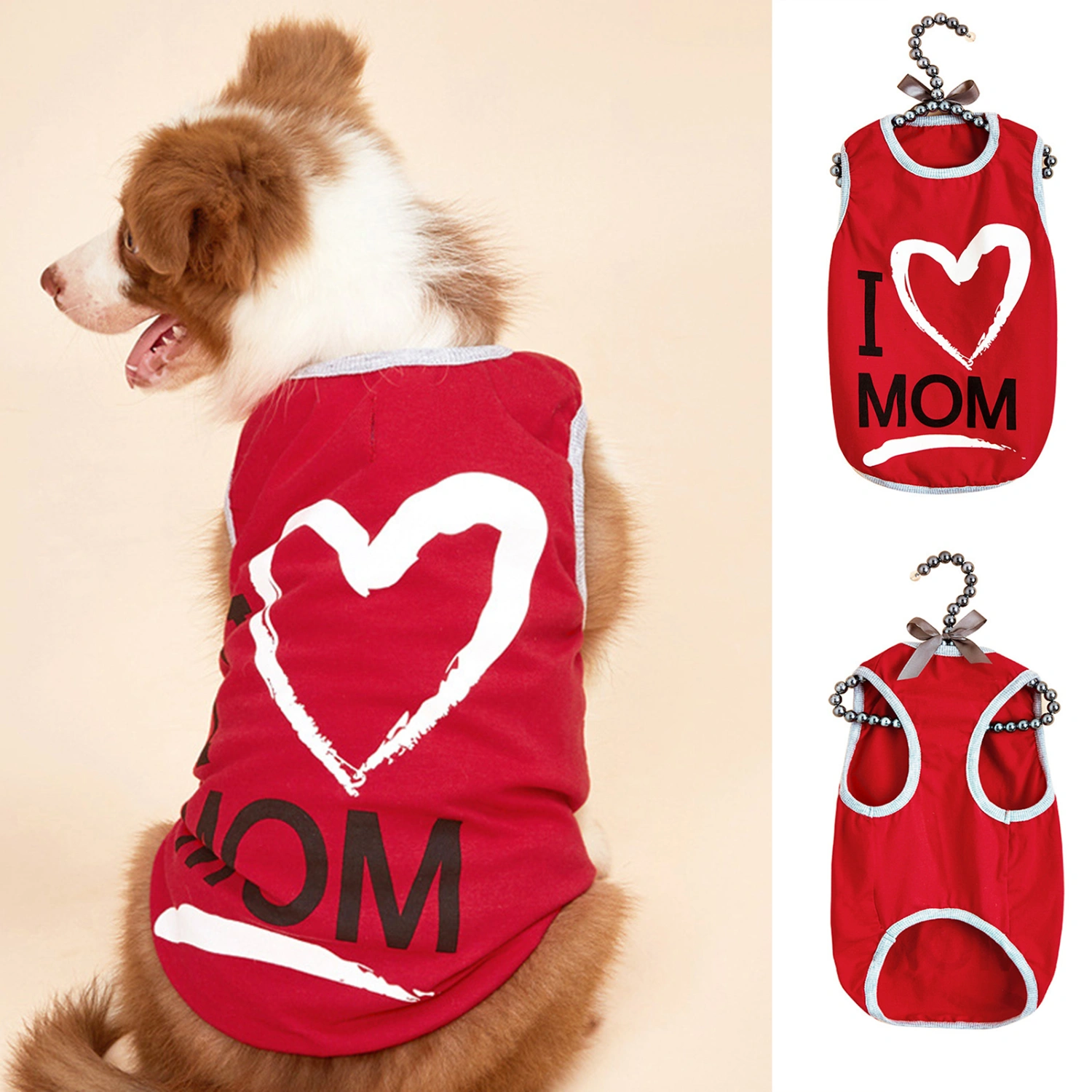 Dog Vest Letter Print Sport Wear Lovely Puppy Shirt Pet Sweatshirt Clothes for Outdoor