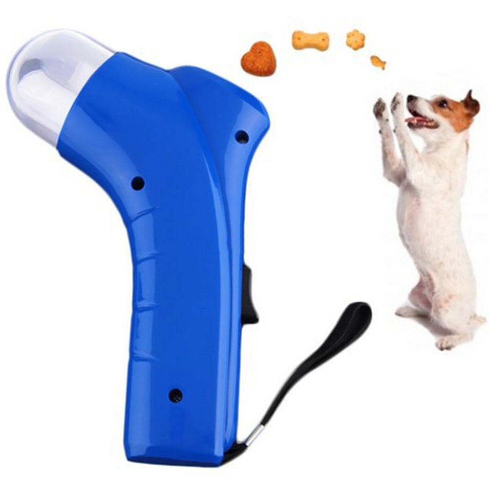 Dog Cat Treat Launcher Snack Food Feeder Catapult Pet Interactive Training Tool