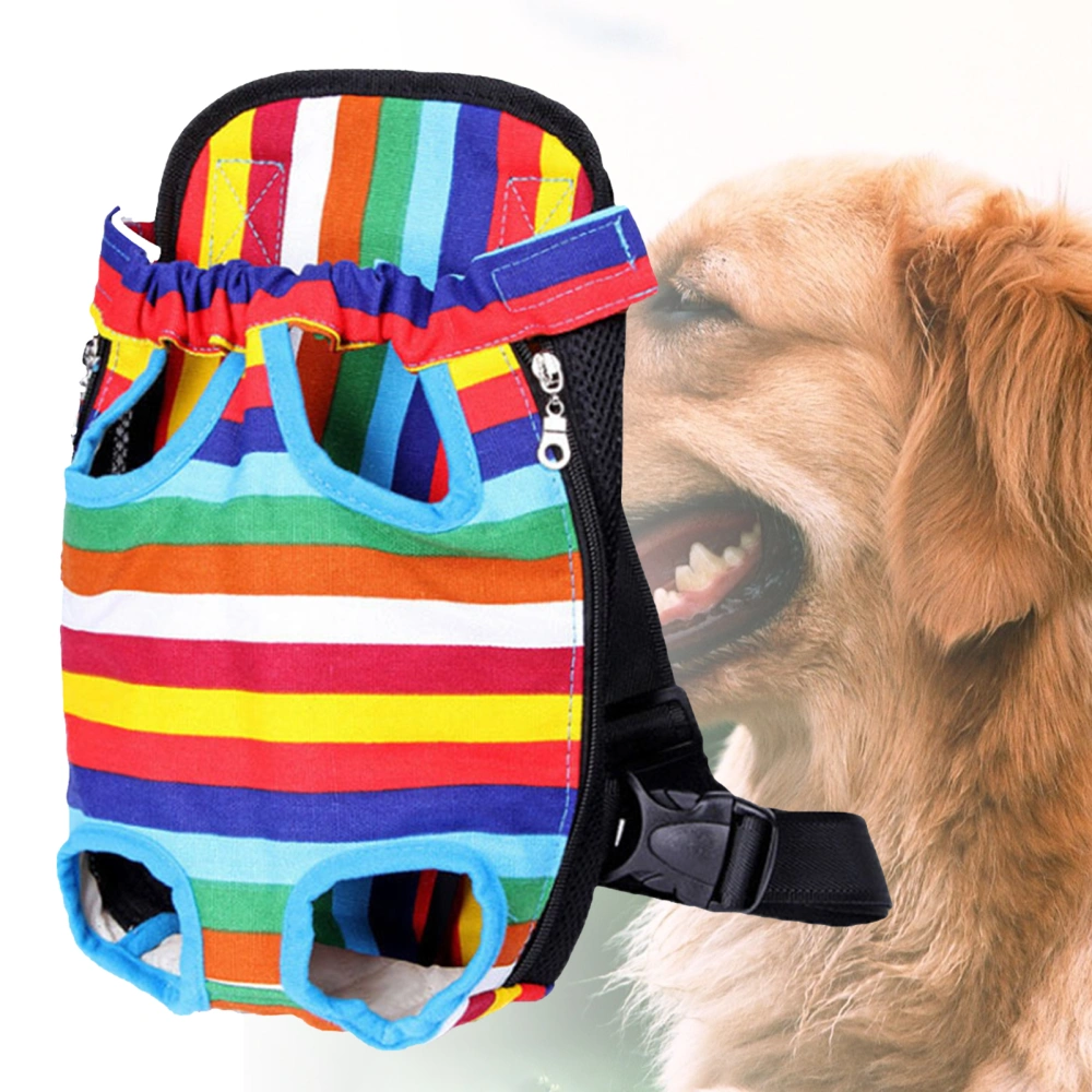 Portable Outdoor Travel Breathable Dog Backpack Head Out Chest Front Carrier Bag