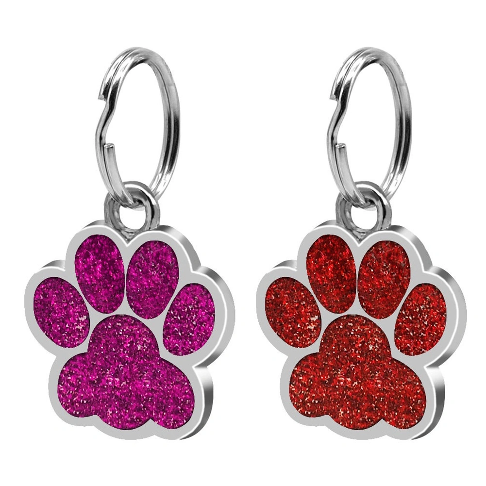 Pet Tag Claw Shape Decorative Durable Paw Dog ID Tag for Hiking