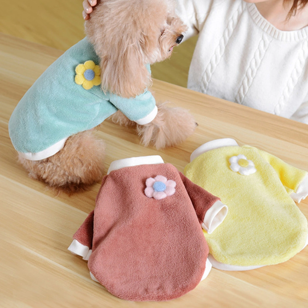 Winter Warm Plush Two-legged O-neck Dog Puppy Vest Shirt Sweater Pet Clothes