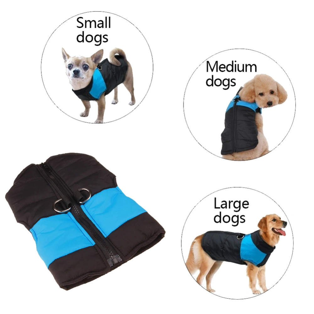 Warm Pet Dog Puppy Waterproof Clothes Zipper Jacket Winter Vest Wadded Coat