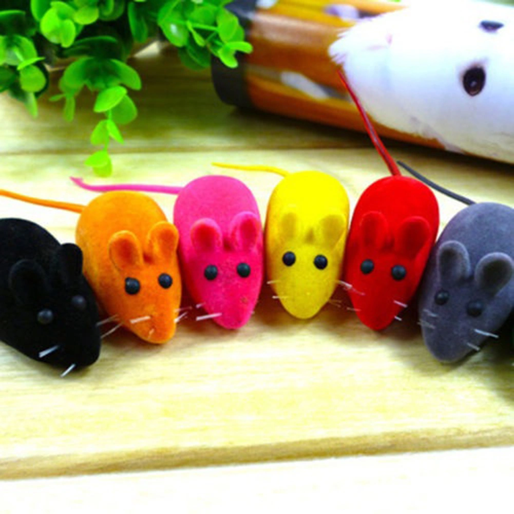 Cute Faux Little Mouse Squeak Noise Sound Rat Playing Toy for Pet Cats Dogs