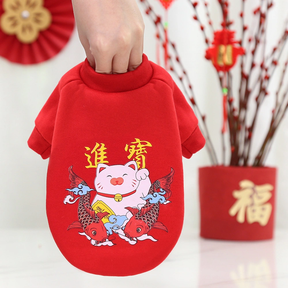 Fashionable Peking Opera Make-up Pet Clothes Winter Decorative Thermal Sweater