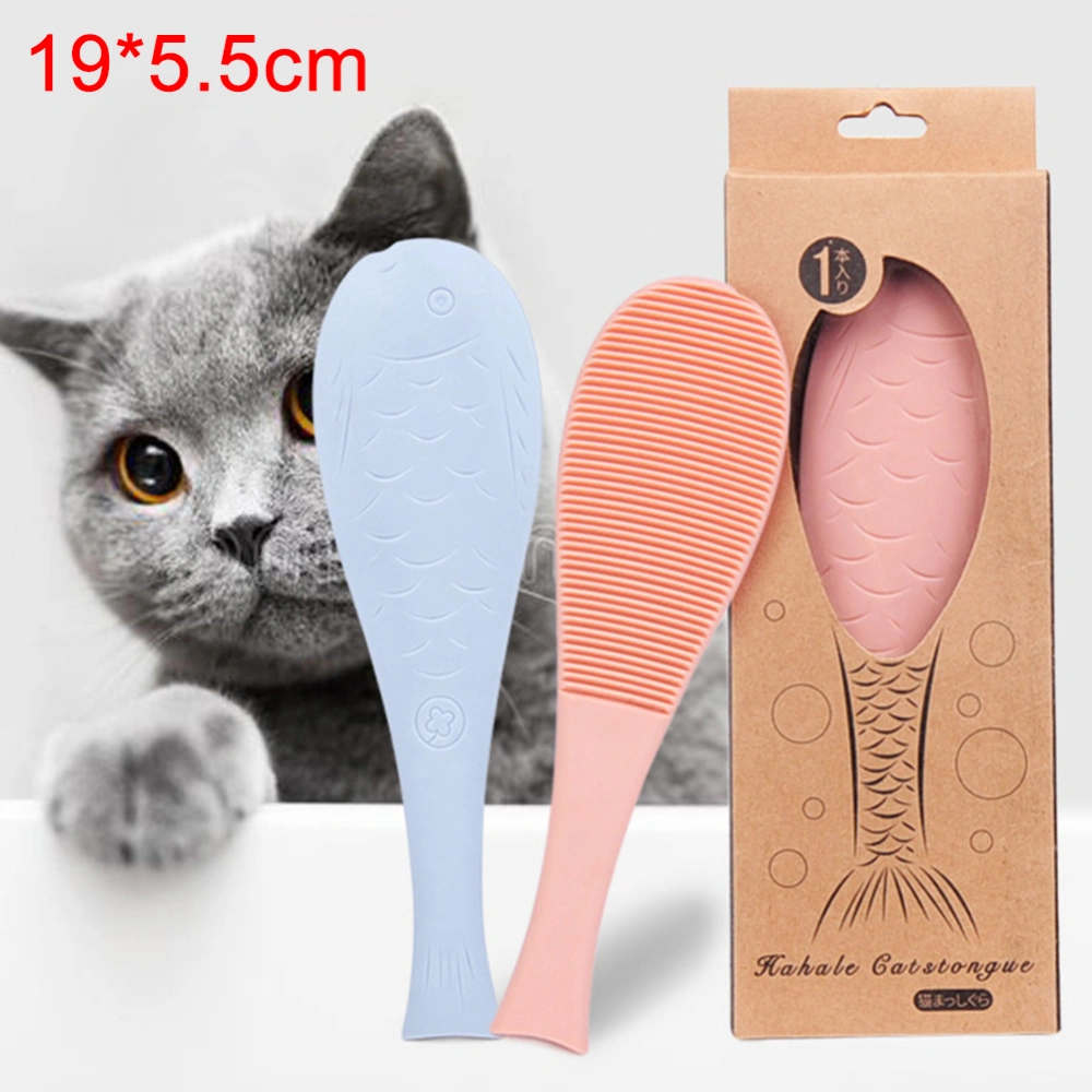 Pet Kitten Portable Simulation Cats Tongue Massage Comb Brush Grooming Tool