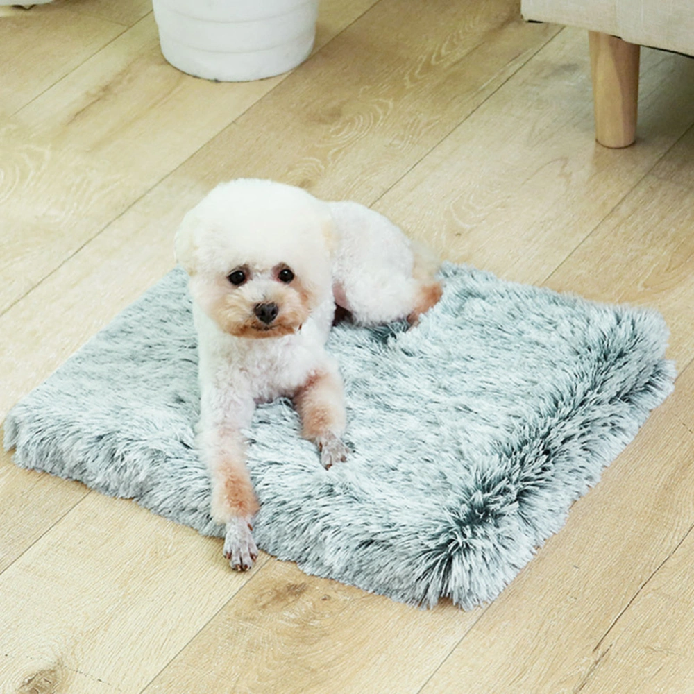 Waterproof Washable Plush Square Dogs Cats Pets Warm Sleeping Bed Cover Mat