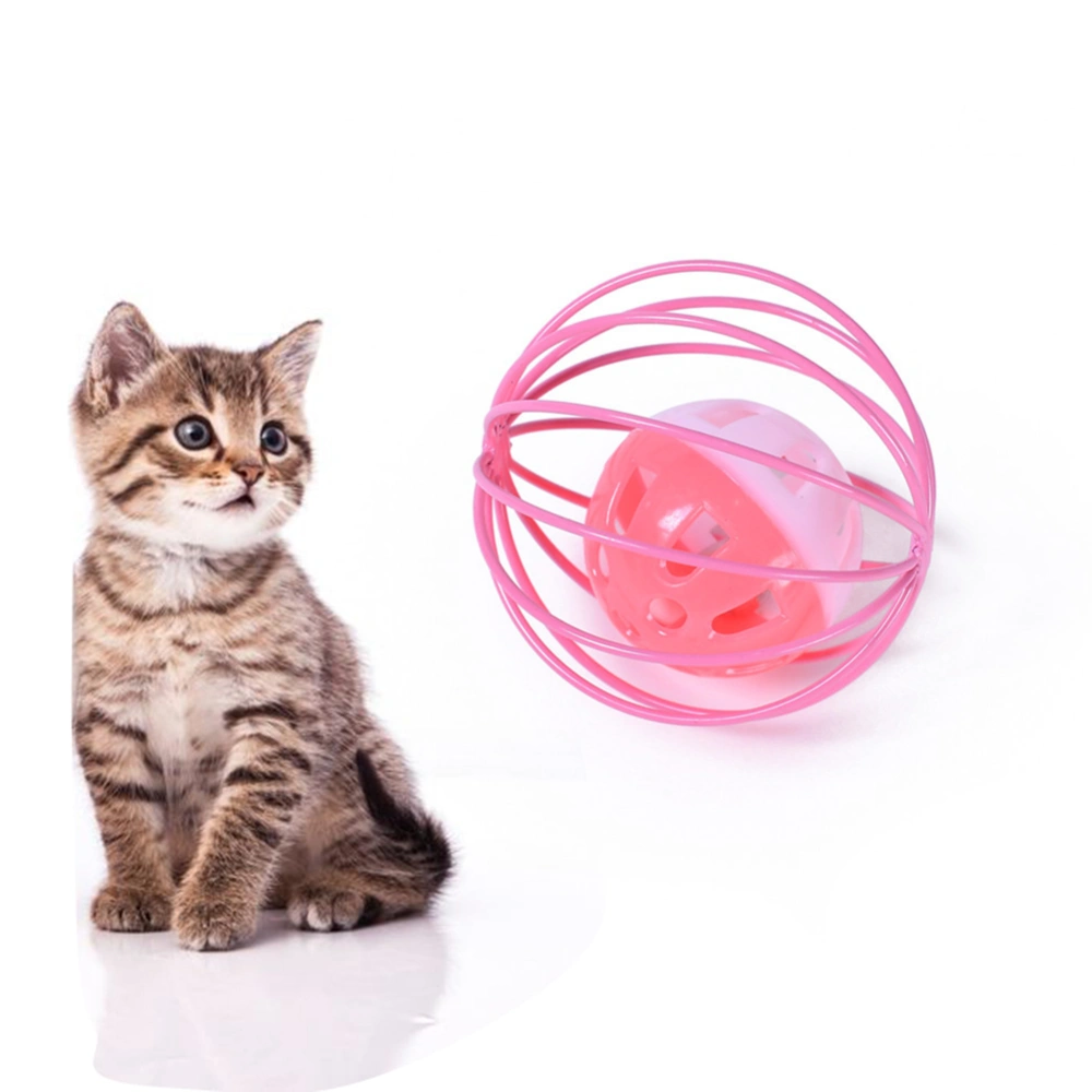 Hollow Ball Bell Sound Making Cat Kitten Interactive Scratch Playing Pet Toy