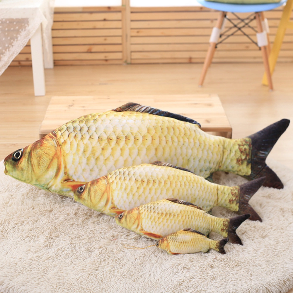 8inches Simulation Fish Plush Toy Stuffed Cat Play Chewing Scratch Catch Toy