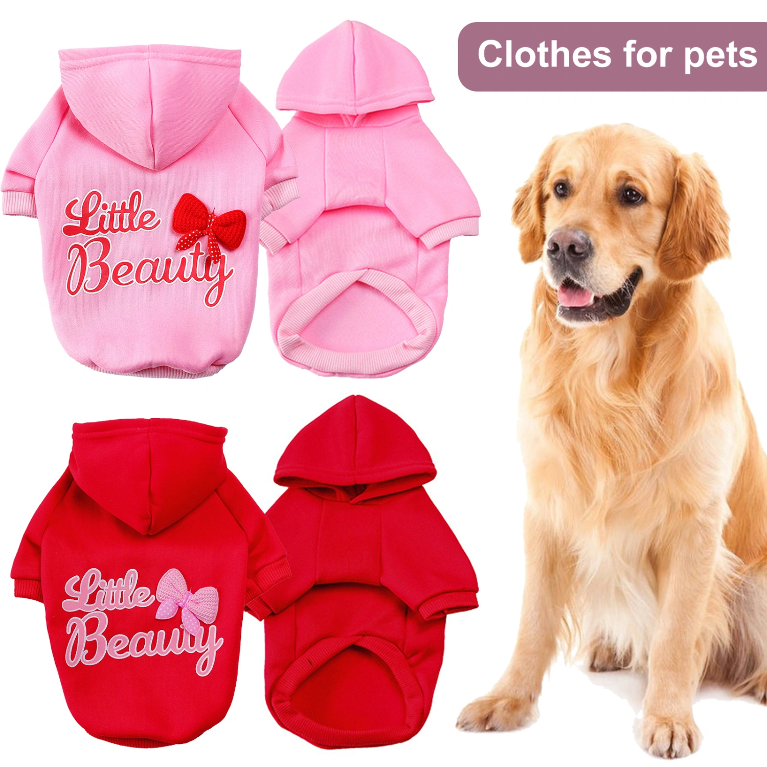 Dog Sweatshirt Letter Print Keep Warmth Two-leg Casual Pet Hoodie Costume for Winter