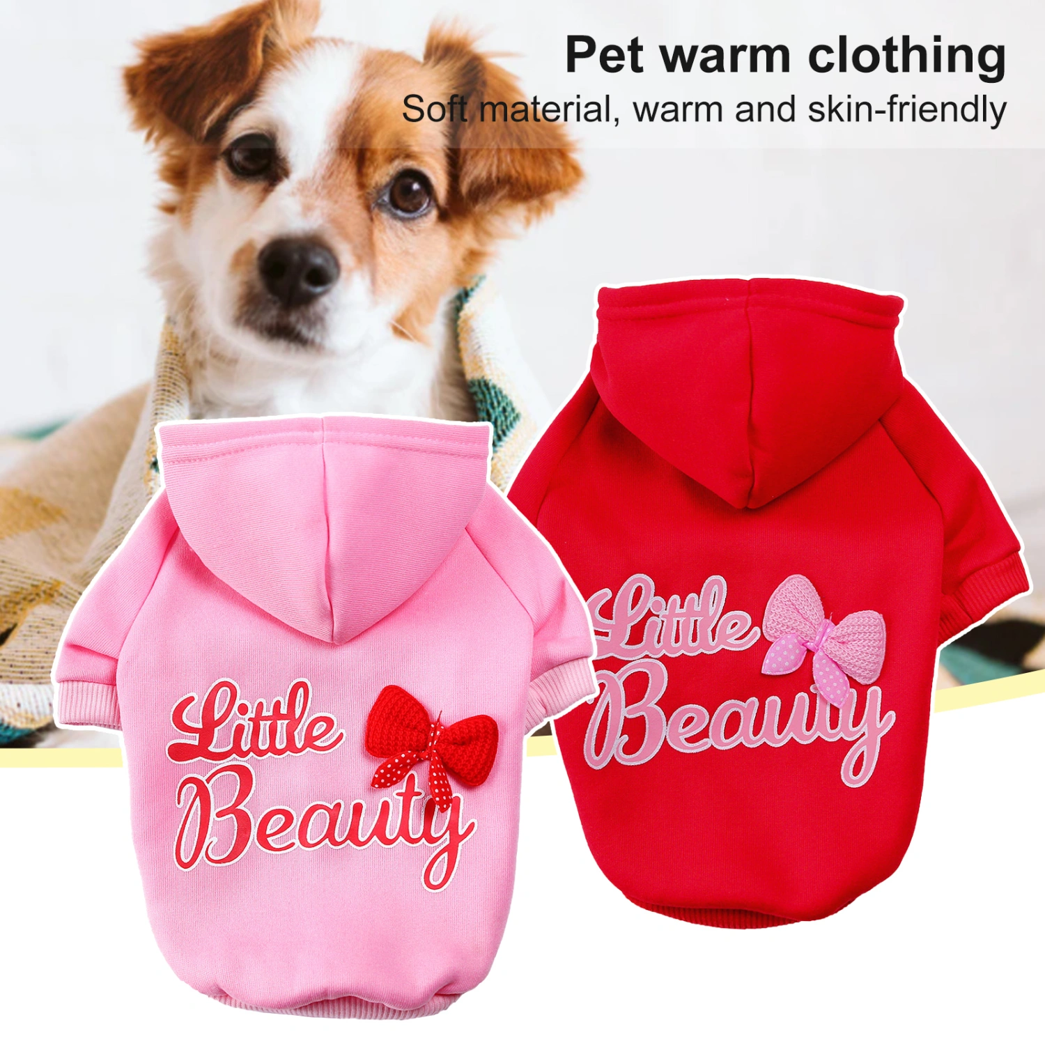 Dog Sweatshirt Letter Print Keep Warmth Two-leg Casual Pet Hoodie Costume for Winter