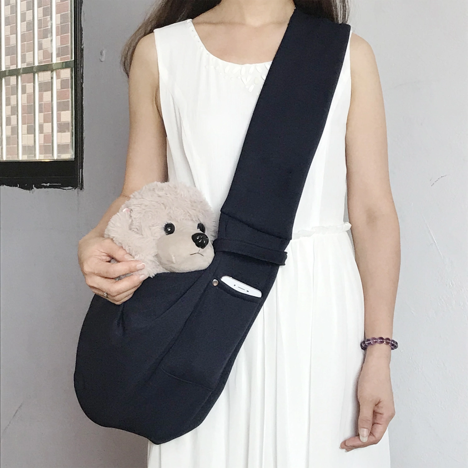 Pet Dog Cat Puppy Travel Outdoor Breathable Shoulder Bag Carrying Sling Carrier