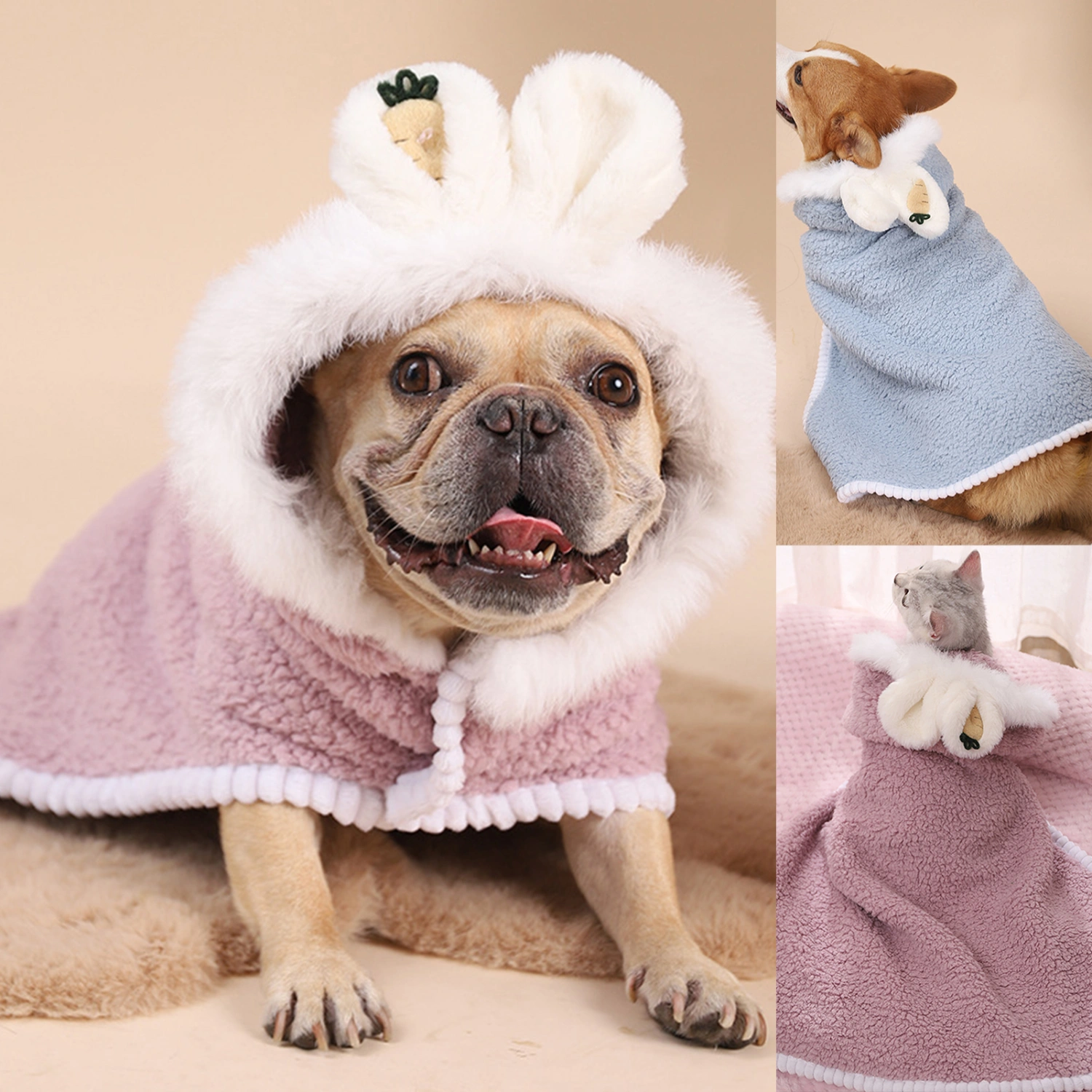 Dogs Blanket Adorable Multipurpose Soft Texture Dogs Cat Sleeping Cushion Blanket for All Seasons
