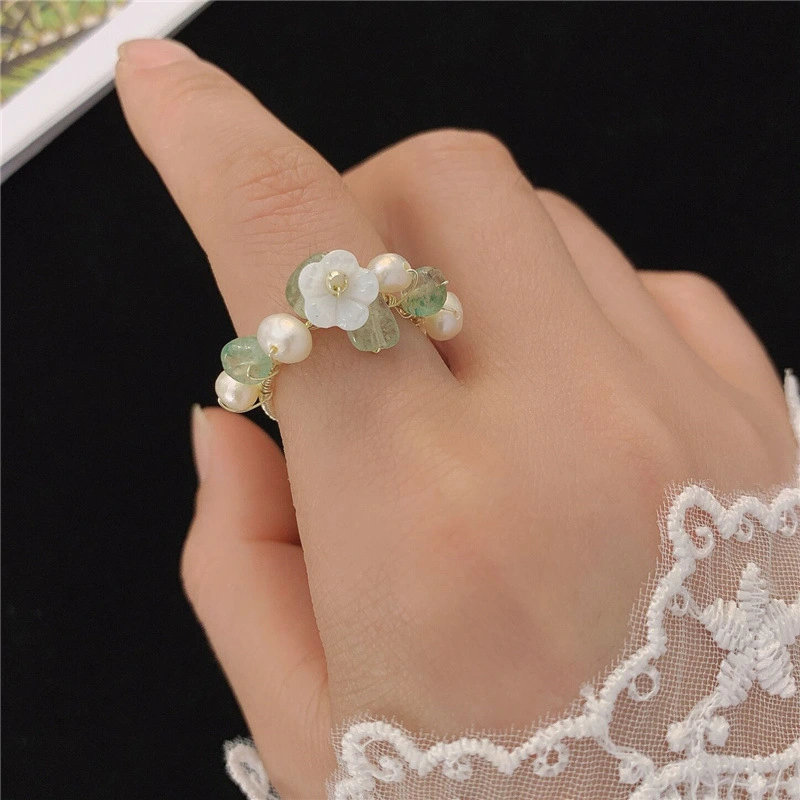 Women's Fashion Shell Flower Ring