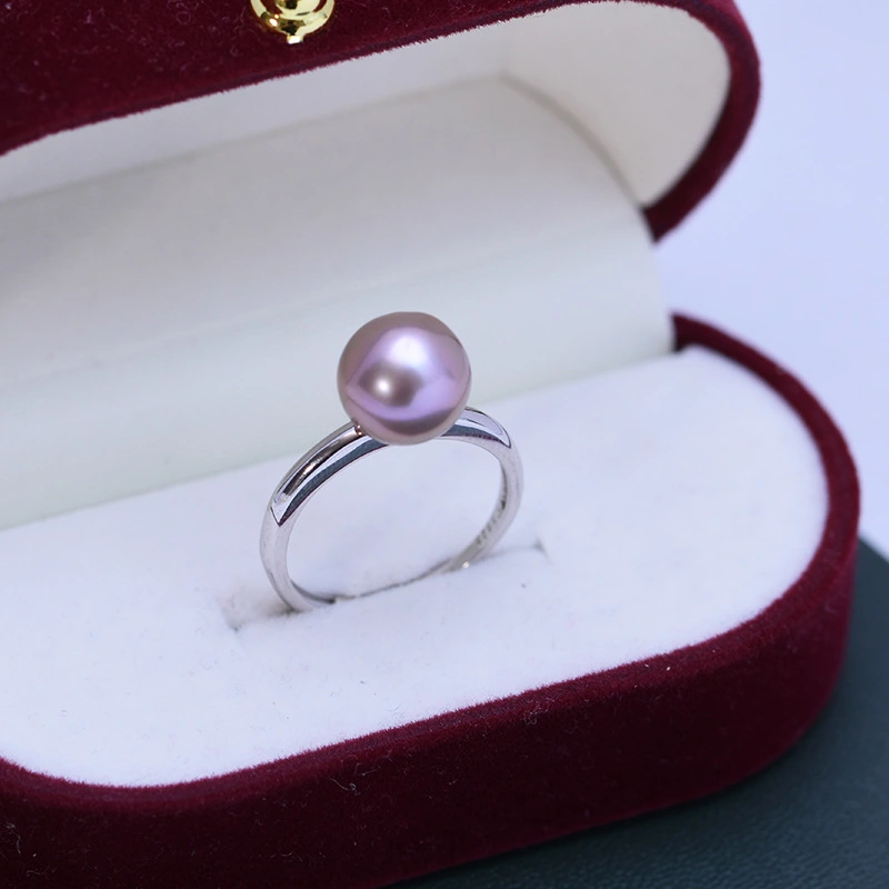 Freshwater Pearl 9-10mmS925 Silver Adjustable Ring