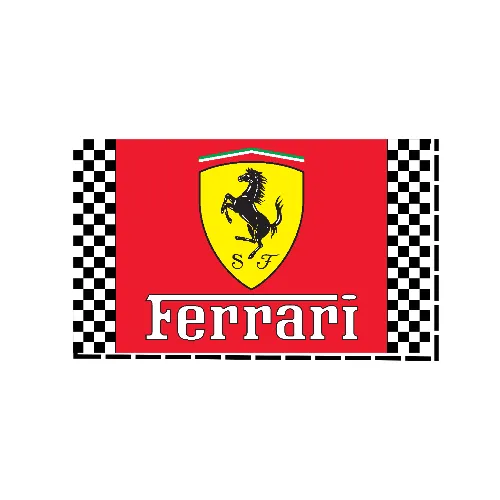 #4 ferrari flag 3x5ft