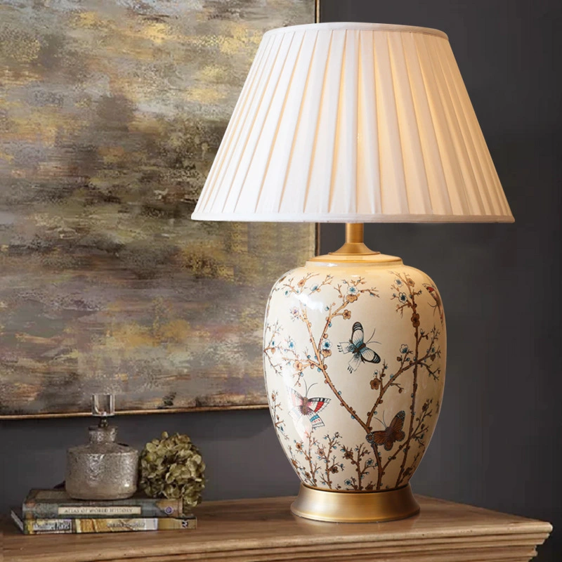 American Ceramic Table European Bedroom Bedside Lamp