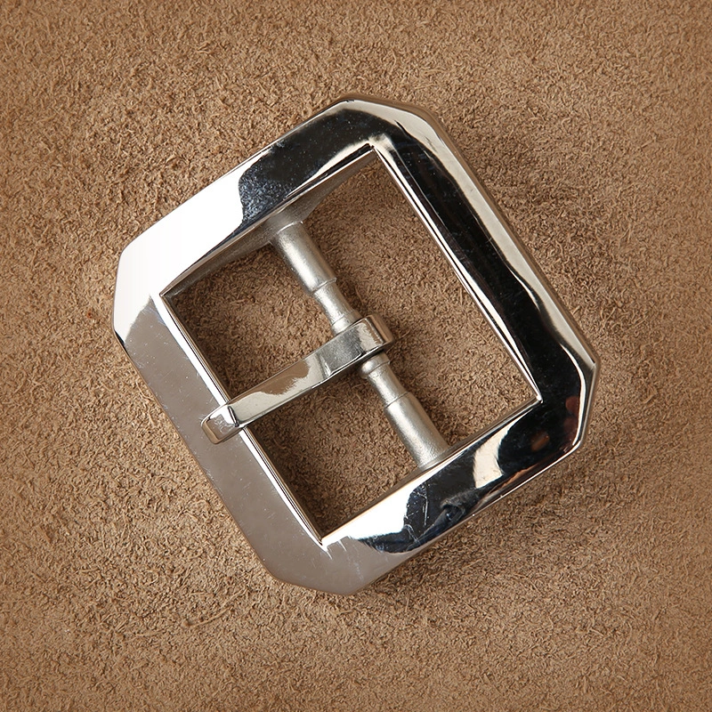 Men's Brass Retro Belt Buckle Casual Octagonal Japanese Buckle New Single Pin Stainless Steel 40 Belt