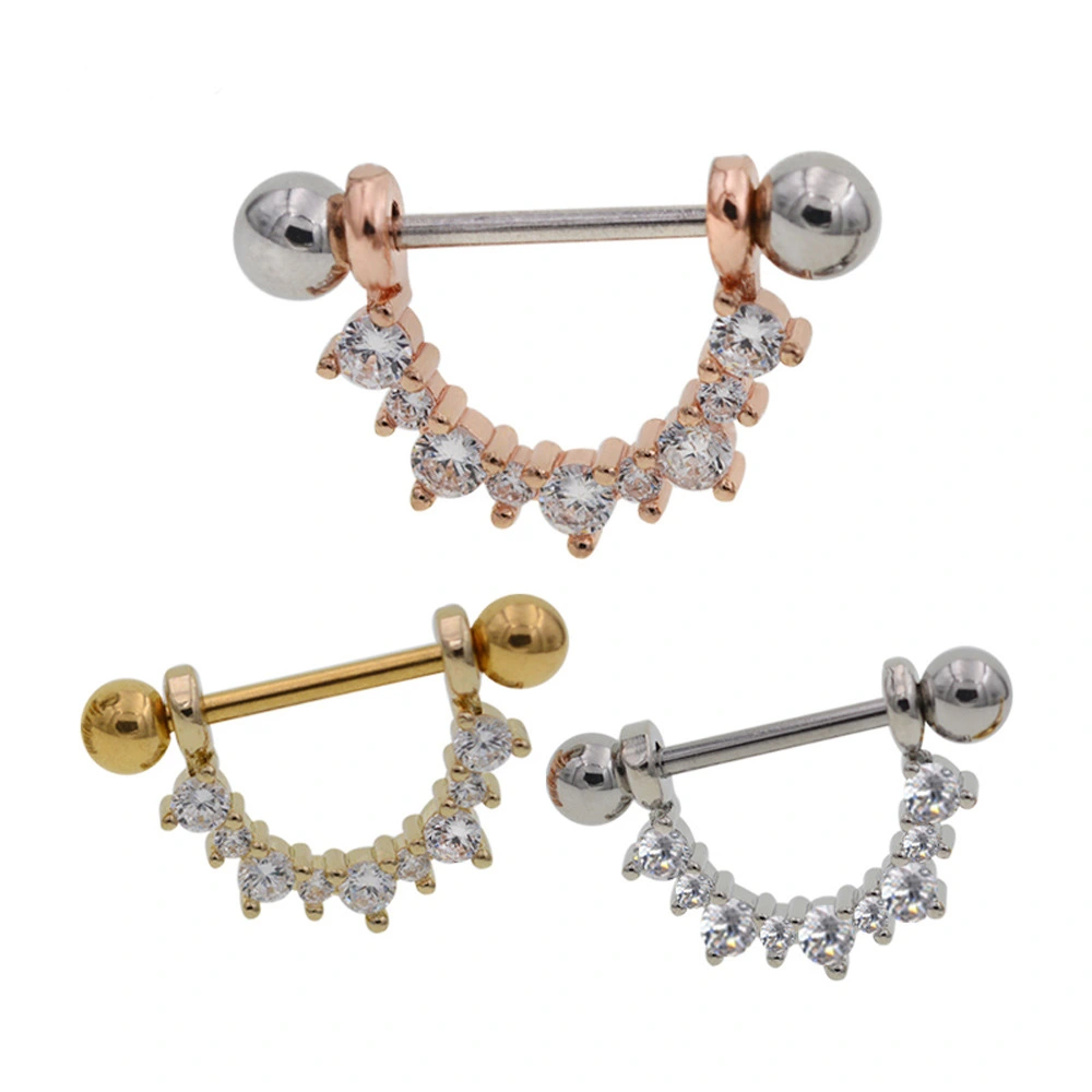 Nipple Ring U-shaped Diamond Nipple Ring Ornament Accessories
