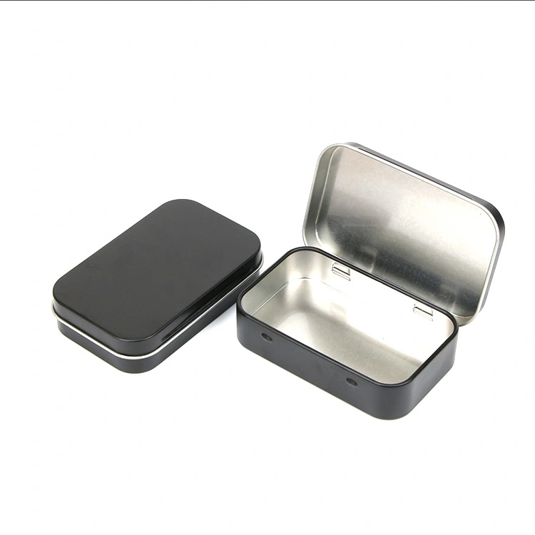 Tinplate Small Tin Box Black Small Tin Box Electronic Cigarette