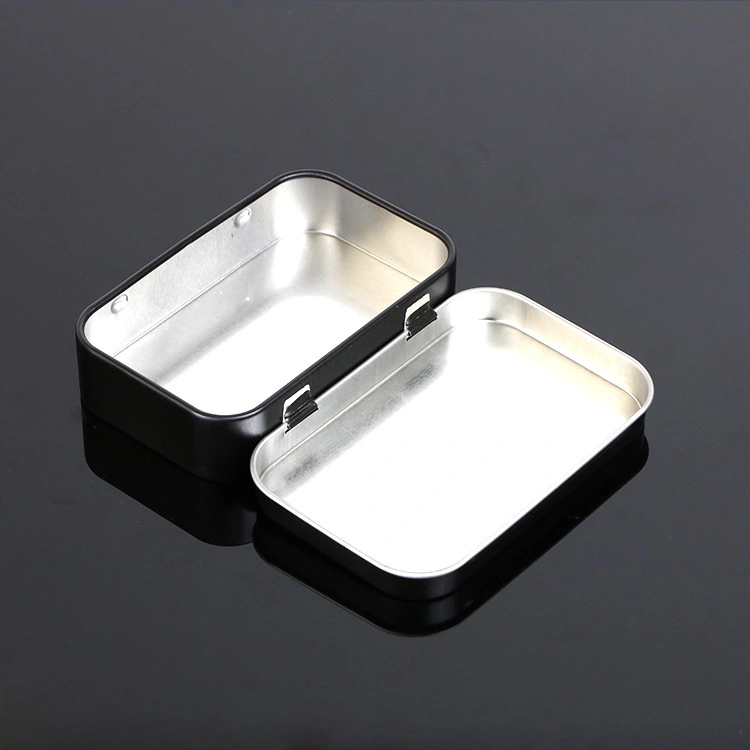 Tinplate Small Tin Box Black Small Tin Box Electronic Cigarette