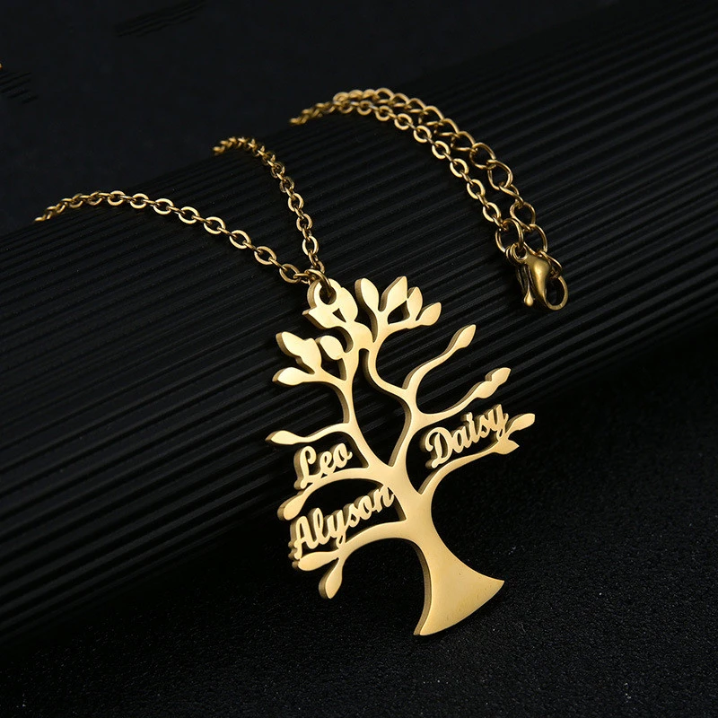 New Stainless Steel Tree Of Life Necklace