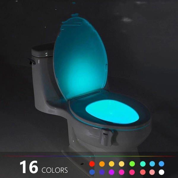  16 Colors Human Motion Sensor Toilet Light Bathroom Night Light Home Decoration